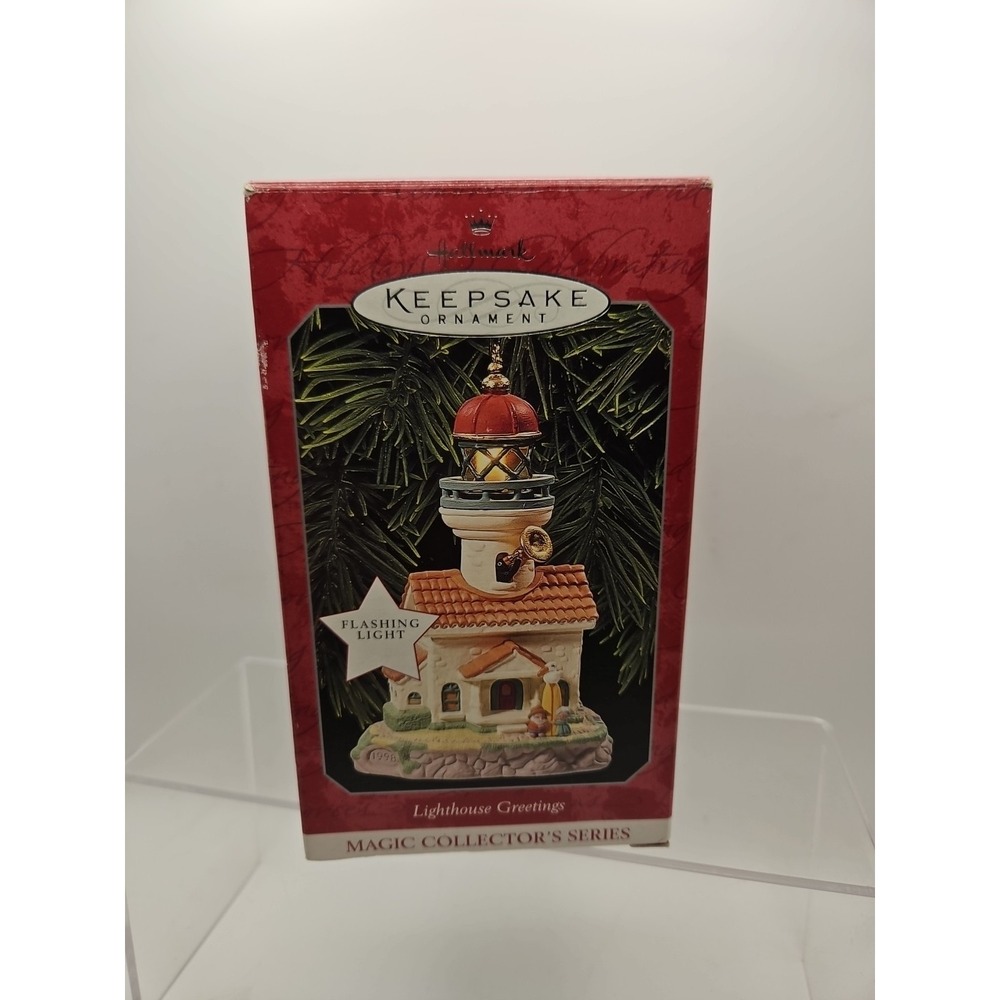 Hallmark Lighthouse Greetings Ornament Magic Collector's 2nd in Series 1998(482)